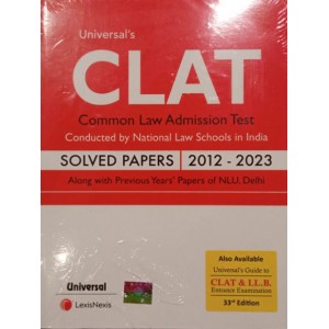 Universal's CLAT Solved Papers 2012-2023 | Common Law Admission Test by Lexisnexis